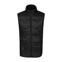 Ruimin Electric Heated Vest Adjustable Temperature Quick Heating Thermal Clothing Black