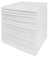 Dri Microfiber Cleaning Cloth Plus 16 x 16 inch(Commercial Grade, Extra Absorb, Cleaning Power and Dry Fast) (240, White)