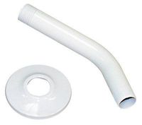 Plumb Craft 7657720B Finish Shower Arm with Flange, White