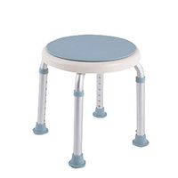SYDDP Bathroom Stools Bath Stools Round Bathroom Shower Stool - Seat Can Be Rotated | Adjustable Height Shower/Bath Seat Bench for Elderly Disabled or Pregnant Women | Healthcare Lightweight Aluminum