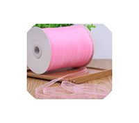 Wine Red (10 Meters/Lot) 1/4''(6mm) Organza Ribbons Gift Wedding Christmas Decoration Wrapping Ribbons,Light Pink