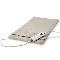 Sunbeam Heating Pad for Fast Pain Relief | XX-Large Ultra-King XpressHeat, 6 Heat Settings with Auto-Shutoff | Taupe, 14-Inch x 27-Inch