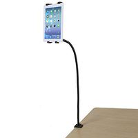 Fleximounts Universal Tablet Stand For 7-11 Inch Floor Stand Holder With Adjustable Bendable Swivel Gooseneck And Sturdy Base