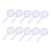 UKCOCO 10pcs 5X Plastic Magnifying Glasses Handheld Mini Magnifying Glass Portable Small Magnifiers for Kids