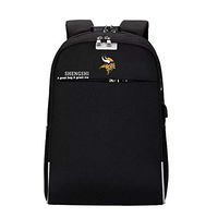 Unisex Laptop Backpack with USB Charging Port, Waterproof and Anti-Theft - Pick Minnesota Vikings