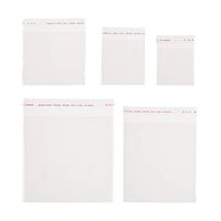 Fashewelry 500 Pcs Clear Plastic Cello Treat Bags 5 Sizes Self Adhesive OPP Cellophane Poly Bags 2.3x3.1, 3.1x4.7, 4.7x5.5, 5.5x7.68, 6.3x7.87 Inch for Candy Gift Cookies Soap Candle