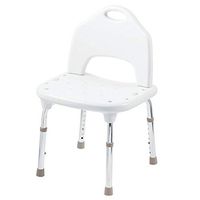 Moen DN7060 Home Care 22-Inch W x 19.25-Inch D Adjustable Height Bath Safety Shower Chair, Glacier