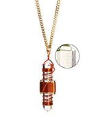 Buddha Maitreya the Christ Etheric Weaver Pendant in Copper Wire - Quartz Crystal Vibrational Healing Tool