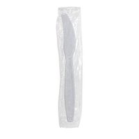 Karat U3531W 7.5" Poly-Wrapped Heavy-Weight Disposable Knife, White (Pack of 1000)