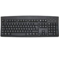 Italian Standard Keyboard Black with Ivory Print USB PS2