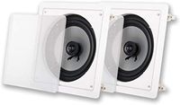 Acoustic Audio CSi82S in Wall/Ceiling 8" Speaker Pair Home Theater Speakers