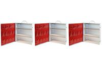 Medique Products First Aid Cabinet with Pockets, Medical Storage with 3 Shelves - 712MTM (Тhrее Pаck)