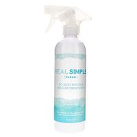 Real Simple Clean Wrinkle Release, Static Cling Remover, Pillow & Fabric Freshener, Out The Door No-Iron Quick Fix, USDA Certified Bio-Based & Biodegradable (Unscented, 16 oz)