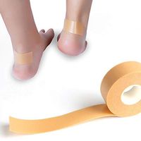 Artibetter 2Pcs Heel Tape Heel Grips Protector First Aid Tapes Moleskin Tape Sticker Cushioned Protection Tape Prevention Blister Chafing Friction Tape
