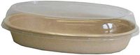 32 oz Burrito Bowl Lid | Compostable Plastic | Biodegradable PLA | 300 Count