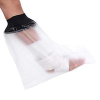 Adult Lower Leg Shower Cast Covers Waterproof Leg Cast and Bandage Protector, Watertight to Keep Dry for Broken Leg Cast, Shank, Ankle, Foot Wound and Injury, 35CM/13.8Inch