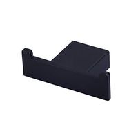 LANC Robe Hook SUS 304 Stainless Steel Clothes Towel Hooks for Bathroom Kitchen Garage Heavy Duty Stylish Hotel Wall Mount, Black Finish, A8901BK