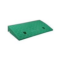 Plastic Slope Triangle Pad, Bicycle Scooter Uphill Pad, Non-Slip Curb Ramp Caravan Wheelchair Accessible Ramp (Size: 50 27 9cm) (Color : Green, Size : 50227CM)