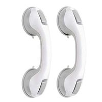 RedDreamer Suction Grab Bar, Portable Shower Suction Handle Bar Suction Grip Bar Bathtub Handle with Strong Hold Suction Cup Fitting and Rapid Release for Bathroom/Shower/Bathtub, Set of 2