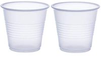 Dart Y35 3.5 oz Trans Ribbed Wall PS Cup (Case of 2500) ((Set) of 2)