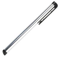 Stylus Pen CLIP for Apple iPhone, iPod Touch (Metal Silver Body, Black Ends)