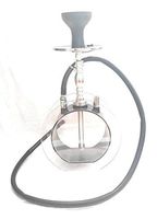 Fantasy Dream Hookah w/Rubber Bowl, Tongs and Clear Bowl (Black/Clear)