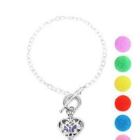 Essential oil diffuser bracelets for women -aromatherapy stainless steel bracelet for kids- essential oil bracelet jewelry gift set with five color refill pads