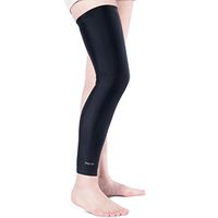 FREETOO Athlete Special Fabric, High Resilience,Sweat-Absorption and Skid Resisting Leg Sleeve for Man&Woman,Pain Relief/Shin Splints and Muscle Fatigue for All Sports[Single -L]