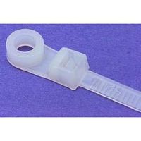 Cable Ties 6" Natural Color w/ Screw Mounting Head 100 Pcs.