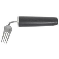 Maddak Ableware Right Handed Stainless Steel Comfort Grip Angled Fork - 8"L x 1 1/2"W