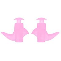 hongxinq 1Pair Swimming Ear Plugs Professional Reusable Waterproof Earplugs with Carry Case for Surfing Bathing - Pink for Kid