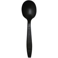 Karat Earth KE-U2022B Bio Based Heavy Weight Soup Spoon - Black (Case of 1000)