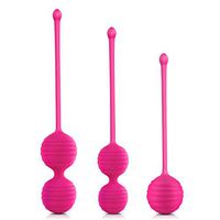 Kegel Balls Exercise 3 Weights for Women Ben Wa Balls Pelvic Floor Tightening Exercises Bladder Control Pelvic Floor Exercises 3 Set(Red)