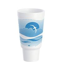 Dart 44 oz Blue Horizon Pedestal Insulated Foam Hot/Cold Cup, 44AJ32H (300 Count)