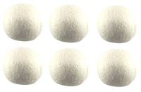 TRONWIRE 6-Pack XL 100% Pure Organic New Zealand Wool Dryer Balls - Natural Fabric Softener, Reusable, Saves Drying Time