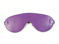 Amoldar PU Leather Blindfold Mask Eye Masquerade Mask Prom Party Mask (Purple)