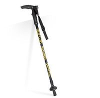 XIZH Trekking Pole (2 Pieces) - Carbon Ultra-Light Bending Handle Outdoor Anti-Slip Shockproof Old Man Black Trekking Pole/Walking Travel Rod -1 Pair