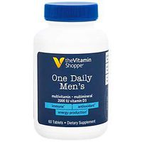The Vitamin Shoppe One Daily Men's Multivitamin Energy Antioxidant Blend, Daily MultiMineral Supplement for Optimal Men's Health, Gluten Dairy Free (60 Tablets)
