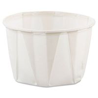 SOLO Cup Company Treated Paper Soufflé Portion Cups, 2 oz., White, 250/Bag - 20 sleeves of 250 cups. 5000 per case.
