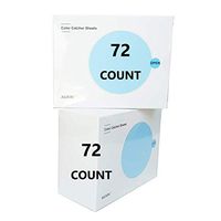 AUXIN,Color Catcher Sheets for Laundry 【72 Count】【2 PACK】,Trap Loose Dyes when Washing Dark Bleeding Clothes,Prevent Light Colored Clothes from Being Dyed（Value Pack）