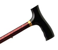 Adjustable Travel Folding Cane With Fritz Handle Red Marble