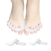 Toe Separators, Toe Spacers, Toe Straighteners, Toe Stretchers for Hammer Toe, Overlapping Toes, Crooked Toes - Bunion Corrector for Women & Men
