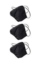 Los Angeles Apparel 3 Pack Fashion Black Mask [Same Day Shipping] [Made in USA]