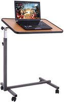 Happygrill Lap Table Overbed Table, Medical Bedside Table for Food Tray, Adjustable Laptop Desk