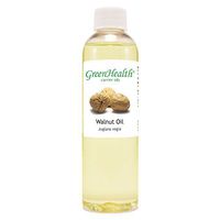 GreenHealth Walnut Oil - 4 fl oz (118 ml) Plastic Bottle w/Cap - 100% Pure Carrier Oil