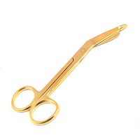 LAJA IMPORTS 5 (Five) Pieces Bandage Scissors Nurses Instrument Full Gold