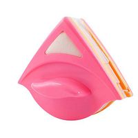 SXJC Double-Sided Window Cleaner Glass Wiper Magnetic Cleaning Tools Adjustable Glider Washing Brush Tools for High-Rise Glazed Windows,Pink,15~24mm