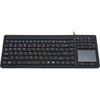 SolidTek Keyboard with Touchpad - Industrial IP68 Waterproof Rugged Silicone KBIKB107