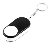 Dcolor Black White Shell Illuminant LED Light 15X Magnifying Glass w Keychain