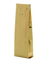 BAP 2 oz Gold Side Gusseted Bag with Valve for Coffee (100 pcs)